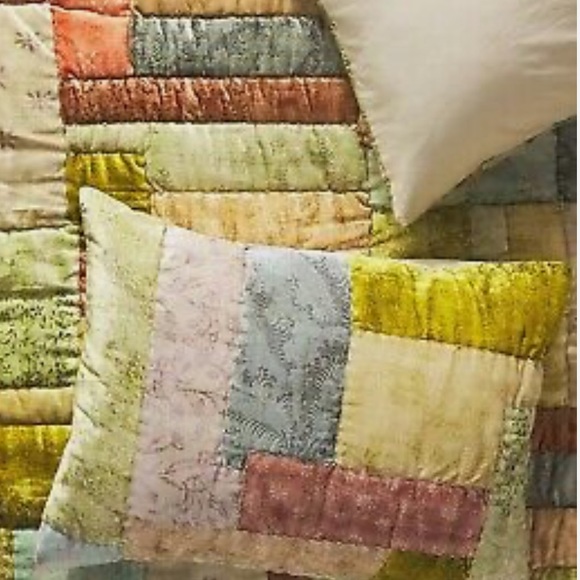 NWOT Anthropologie Velvet Carolyne Standard Shams Set of 2 Z189-61
